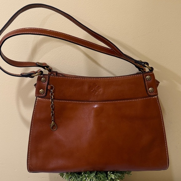 Patricia Nash Total Rich Brown Leather Shoulder Bag Women’s purse Handbag - Picture 4 of 16